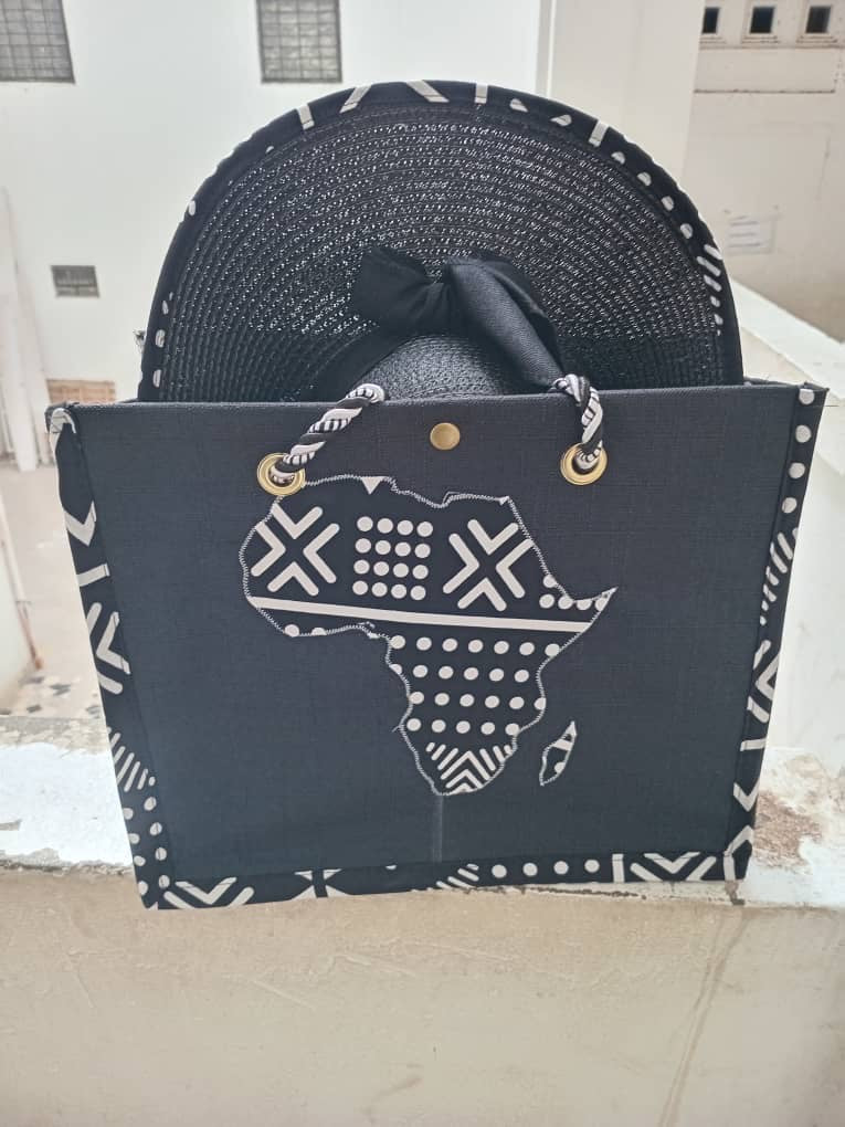 Sun & Style Set: Beach Tote Bag + Matching Hat