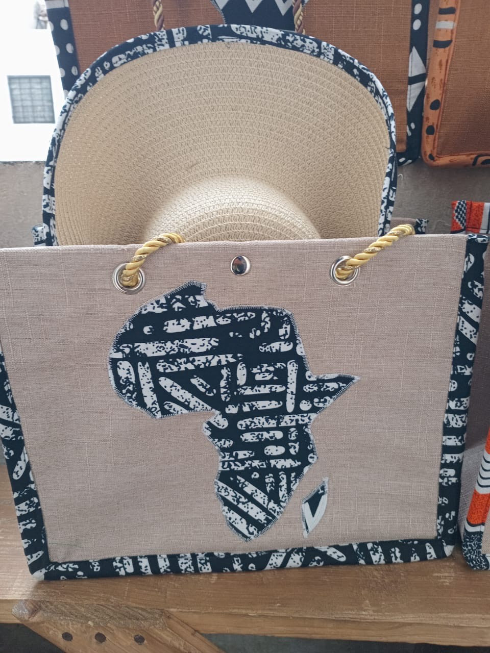 Sun & Style Set: Beach Tote Bag + Matching Hat